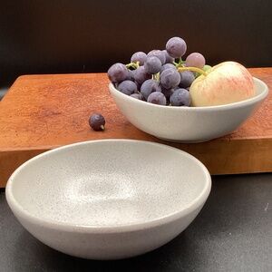 Vtg Heath Ceramic Set of Two Berry Fruit Dessert Bowl from Iconic Coupe line #3